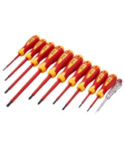 VEVOR 11-Piece 1000V Insulated Electrician Screwdriver Set with Magnetic Tips & Voltage Tester – VDE Certified