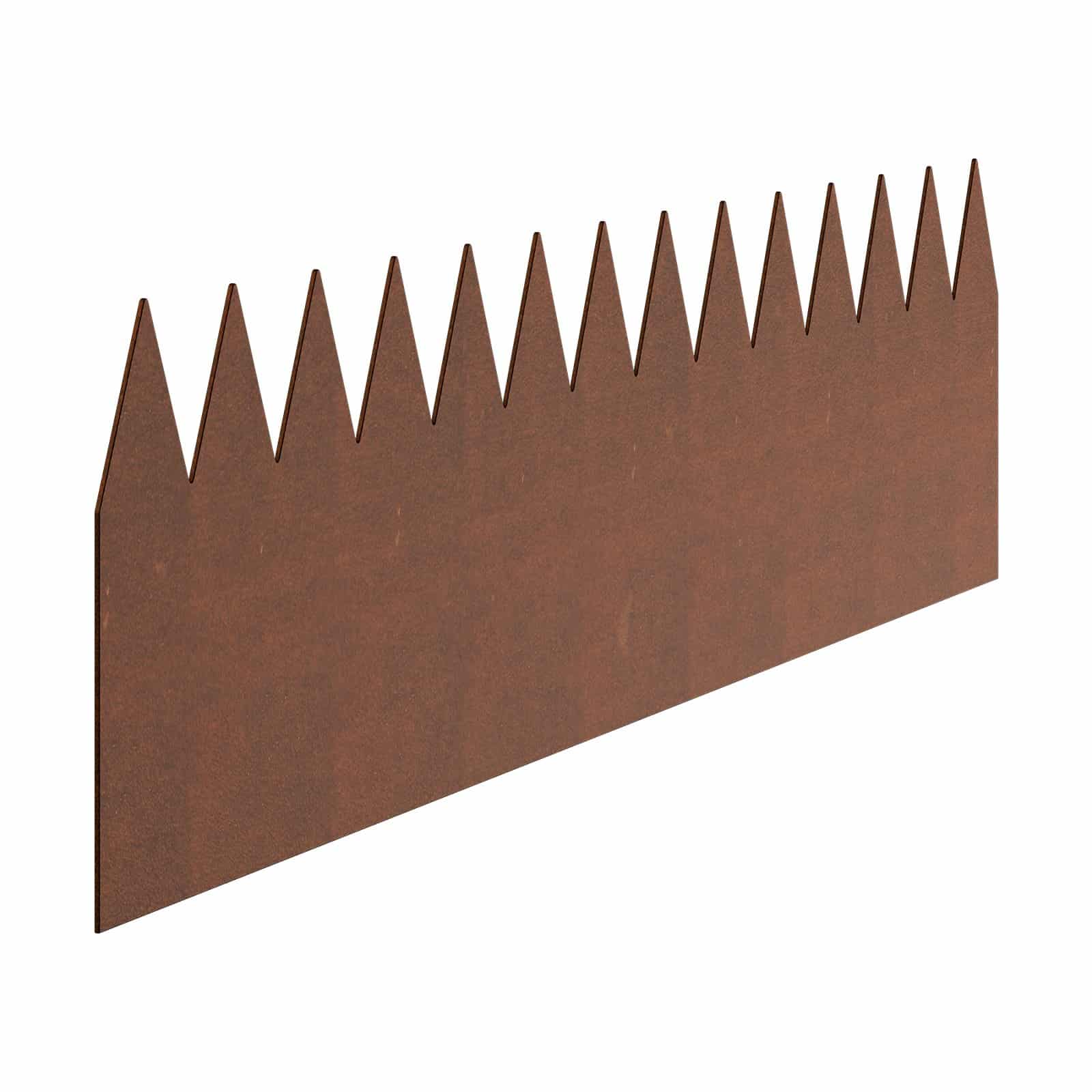 VEVOR Steel Garden Edging, 6-Pack 101x20 cm Weather-Resistant Bendable Metal Lawn Border for Flower Beds & Pathways - Pilt 11