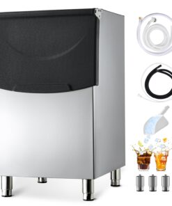 VEVOR 113 кг Корзина для хранения льда из нержавеющей стали с фильтром, изолированный 8-часовой держатель для льда с регулируемыми противоскользящими ногами для ресторана и бара