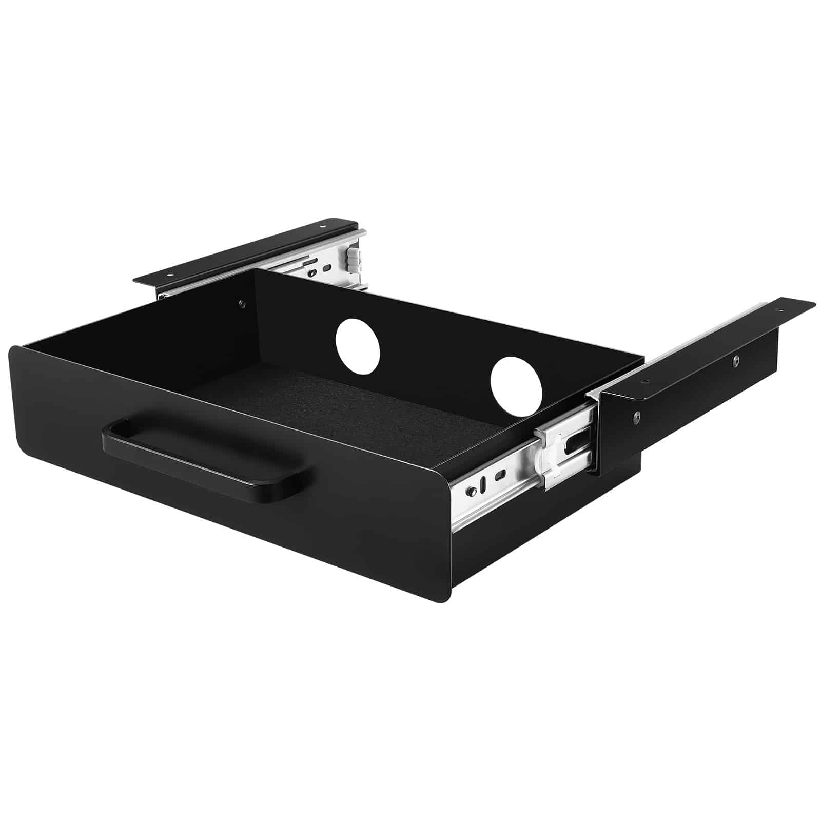 VEVOR 33cm Under Desk Pull-Out Drawer, Hidden Slide-Out Storage Organizer for Home & Office, Metal Mount, 38x20x7cm — изображение 10