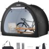 VEVOR Waterproof Outdoor Bike Storage Tent for 4–5 Bicycles, Ventilated Shelter with Fiberglass Frame & Dual Zippers