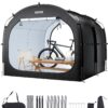 VEVOR Outdoor Bike Storage Tent for 5 Bicycles, Waterproof & Windproof Shelter with Ventilated Window, Durable Fiberglass Frame