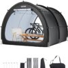 VEVOR Waterproof Outdoor Bike Storage Tent for 5+ Bicycles, Durable Fiberglass Frame, Ventilated & Portable Shelter