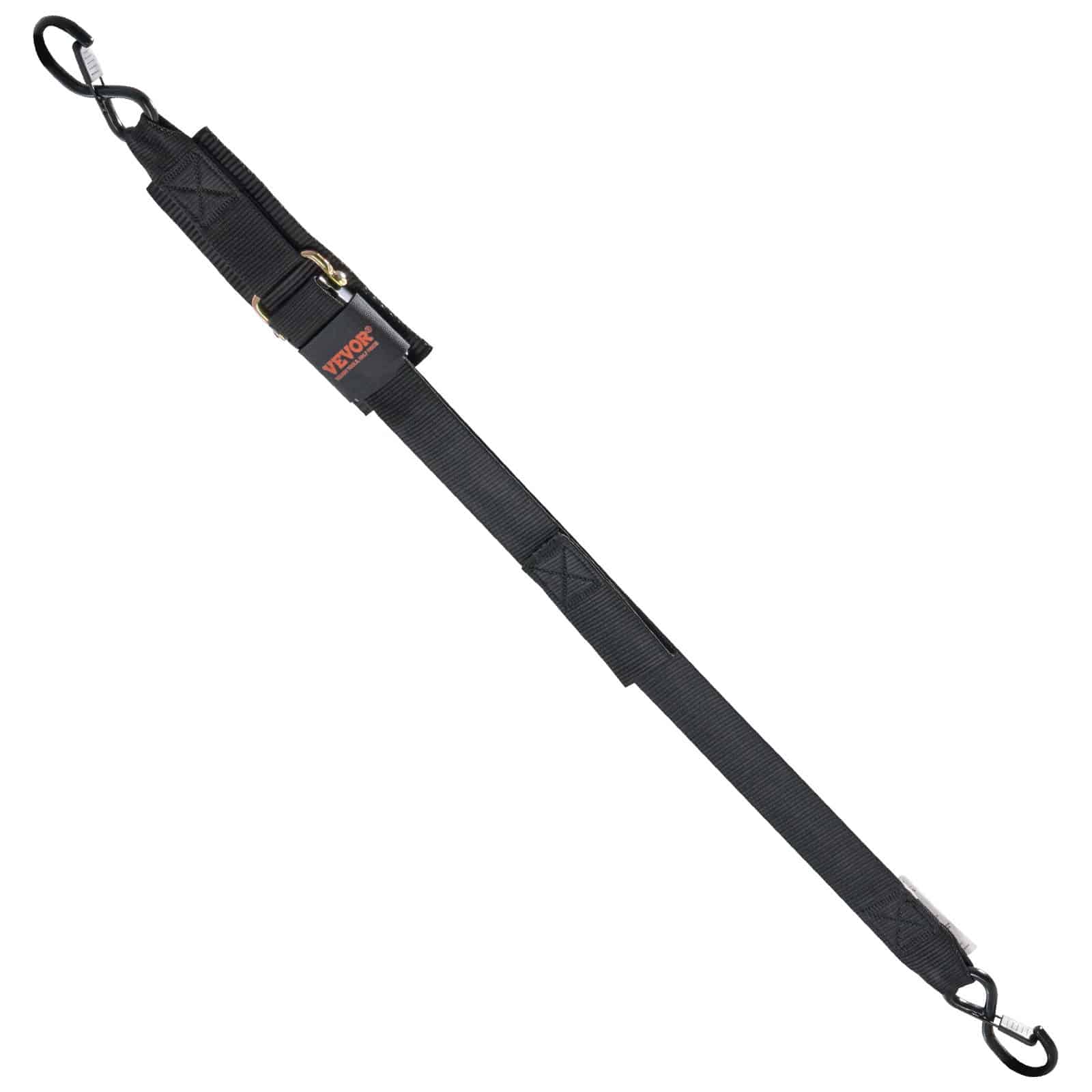 VEVOR Retractable Ratchet Tie Down Straps 5 cm x 1.2 m, 2-Pack, 680 kg Break Strength, Heavy Duty with Locking S-Hooks for Trailers & Boats — attēls 11