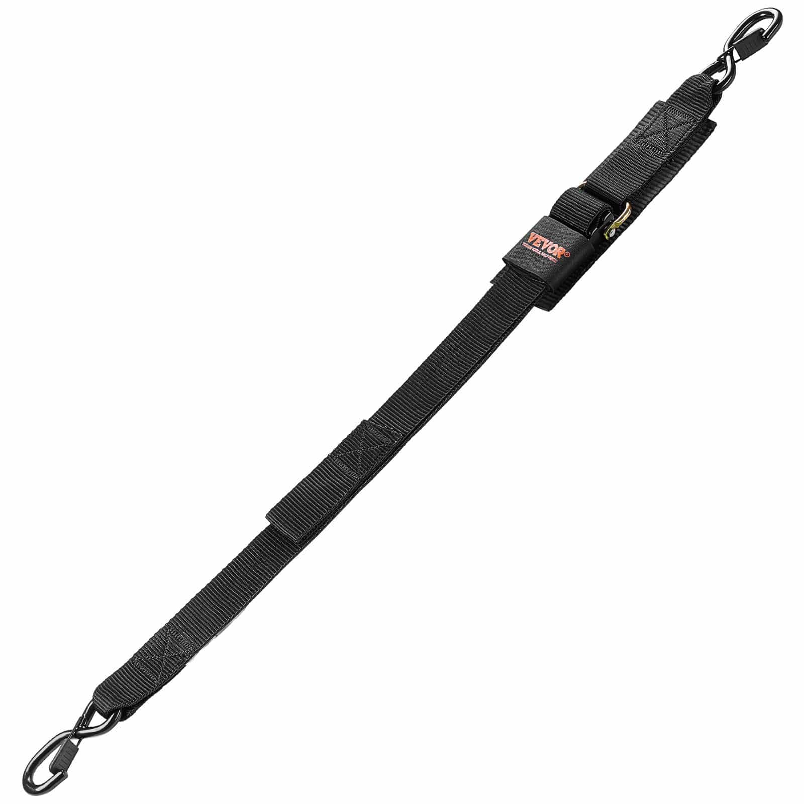 VEVOR Retractable Ratchet Tie Down Straps 5 cm x 1.2 m, 2-Pack, 680 kg Break Strength, Heavy Duty with Locking S-Hooks for Trailers & Boats — attēls 9