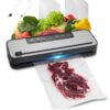 VEVOR 5-in-1 Vacuum Sealer Machine 100W, 60kPa Suction, Food Saver with Cutter, 10 Bags, Dry/Moist Modes, Jar Hose