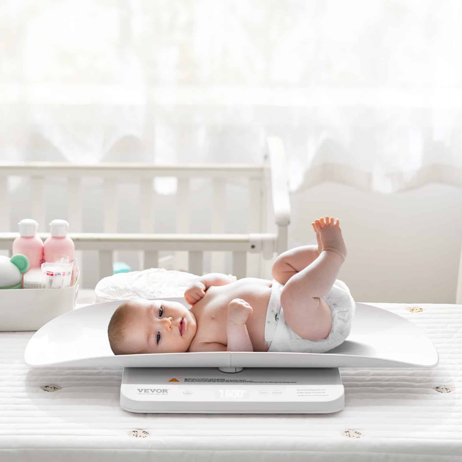 VEVOR 2-in-1 Digital Baby Scale with Detachable Tray, 30kg Capacity, LCD Display, Tare & Hold, for Infants, Toddlers, Pets - Зображення 8