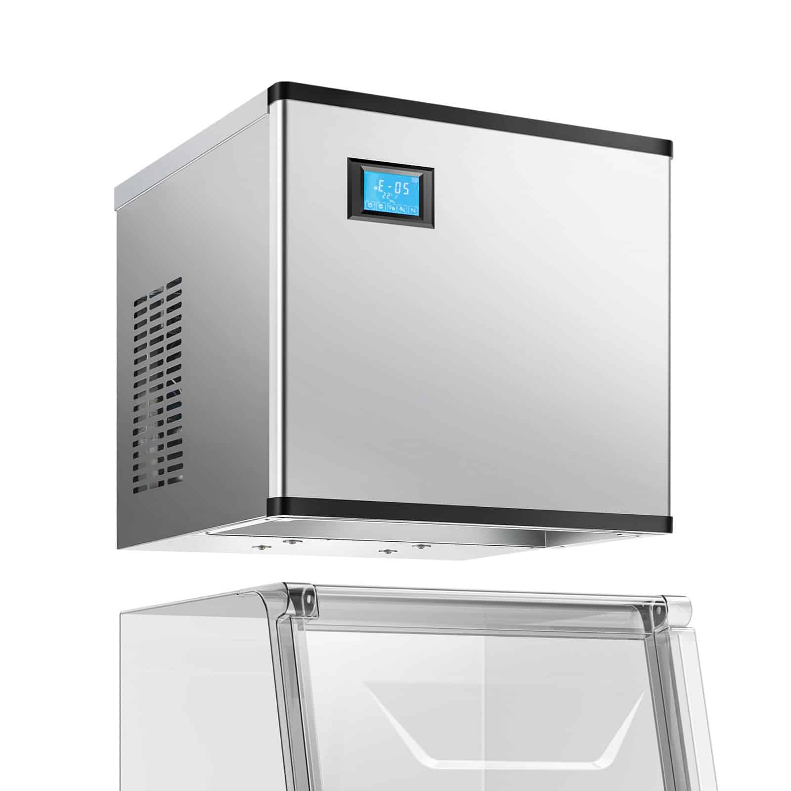 VEVOR Commercial Ice Maker Head - 136 kg/24h, Self-Cleaning, Fast Ice Production, Adjustable Thickness, Reservation Function — изображение 10