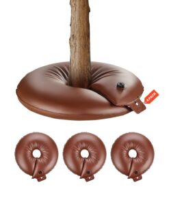 VEVOR Tree Watering Rings 4-Pack, 60.6L Slow Release Irrigation Bags, Heavy-Duty Refillable System for Shrubs & Trees