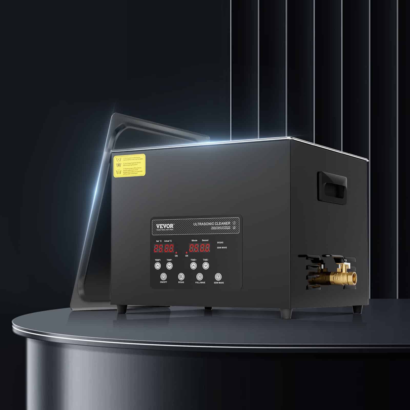 VEVOR 15L Ultrasonic Cleaner 360W, 40kHz Industrial Sonic Cleaning Machine with Heater, Timer & Degas Mode for Tools & Jewelry - Зображення 8