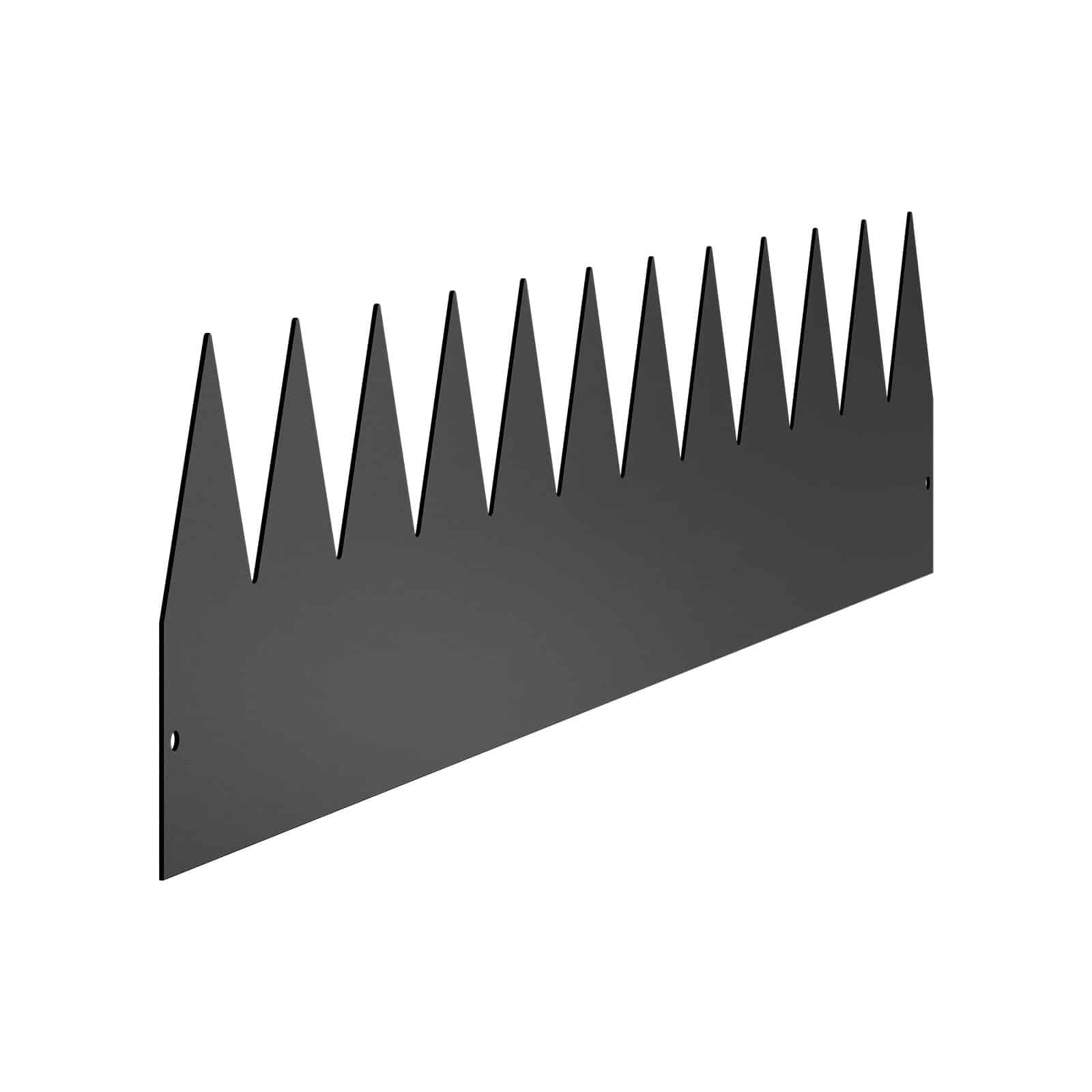 VEVOR Galvanized Steel Garden Edging 6-Pack, 101x20 cm Rust-Resistant Bendable Lawn Border for Flower Beds & Pathways, Black - Pilt 11