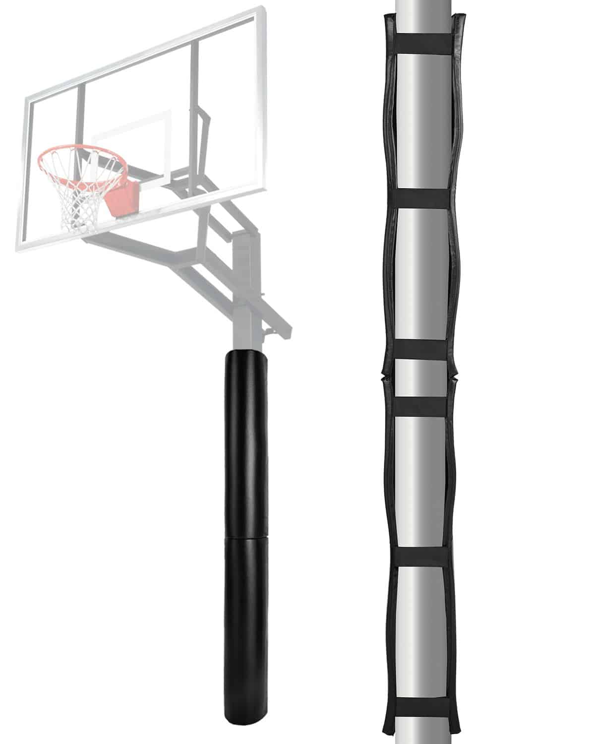 VEVOR Basketball Pole Pad 180cm Tall, 30mm Thick Waterproof Foam Padding for 50–160mm Round & 40–115mm Square Poles