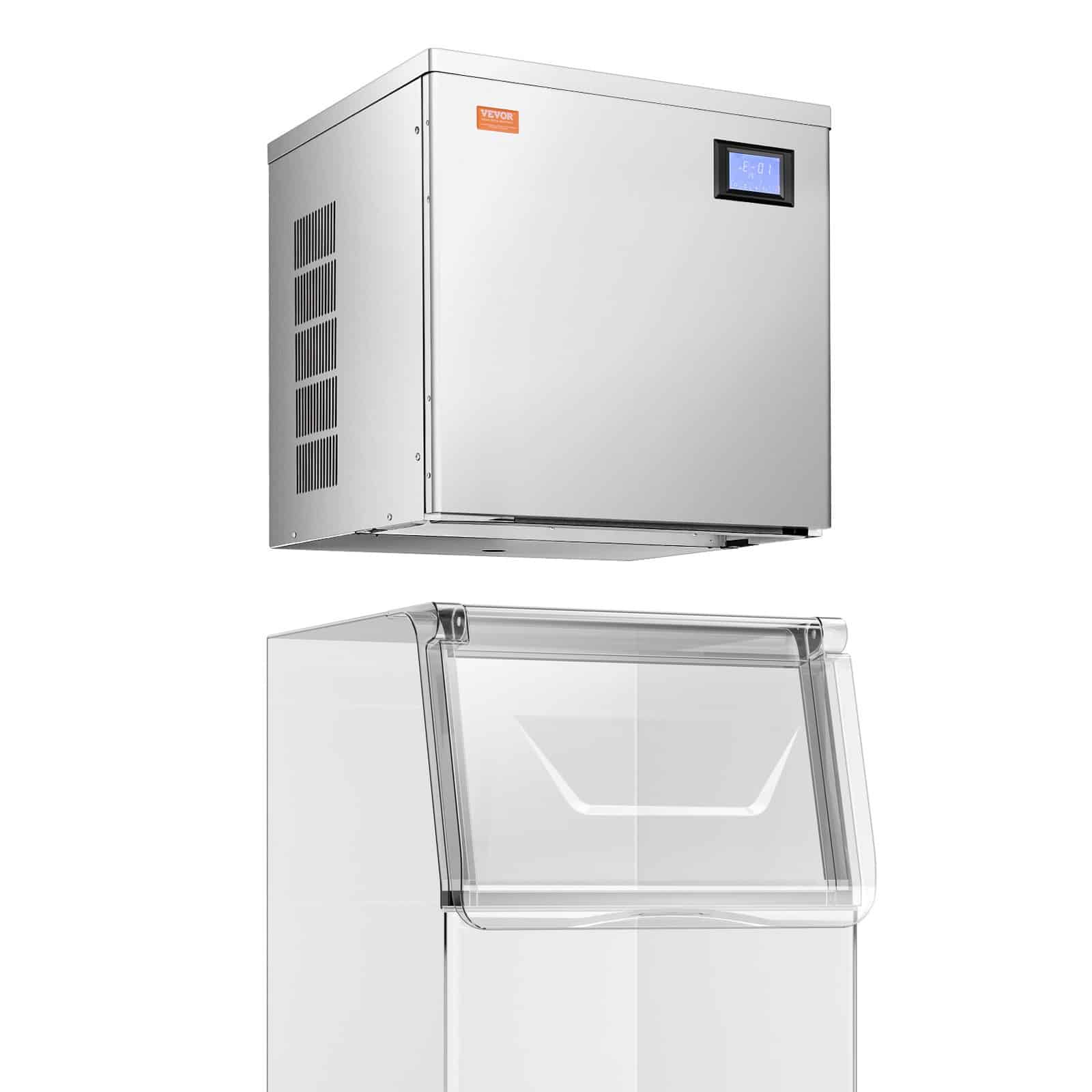 VEVOR Commercial Ice Maker Head, 250 kg/Day, Self-Cleaning, Adjustable Thickness, Intelligent Control, Fast Ice Production — изображение 10