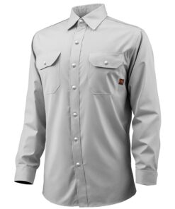 Пламестойкая сварочная куртка VEVOR XL, хлопок 240 г/м², стираемая в машине, защита от тепла и дуги, регулируемые манжеты