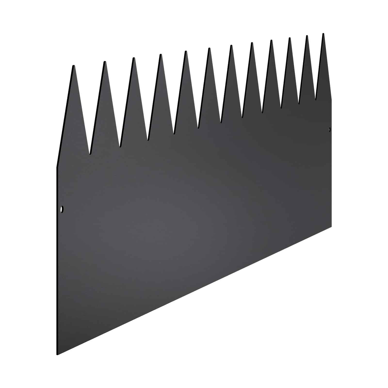 VEVOR Steel Garden Edging 4-Pack, 101x30cm Rust-Resistant Bendable Metal Lawn Border, Easy Install Landscape Divider, Black - Pilt 11