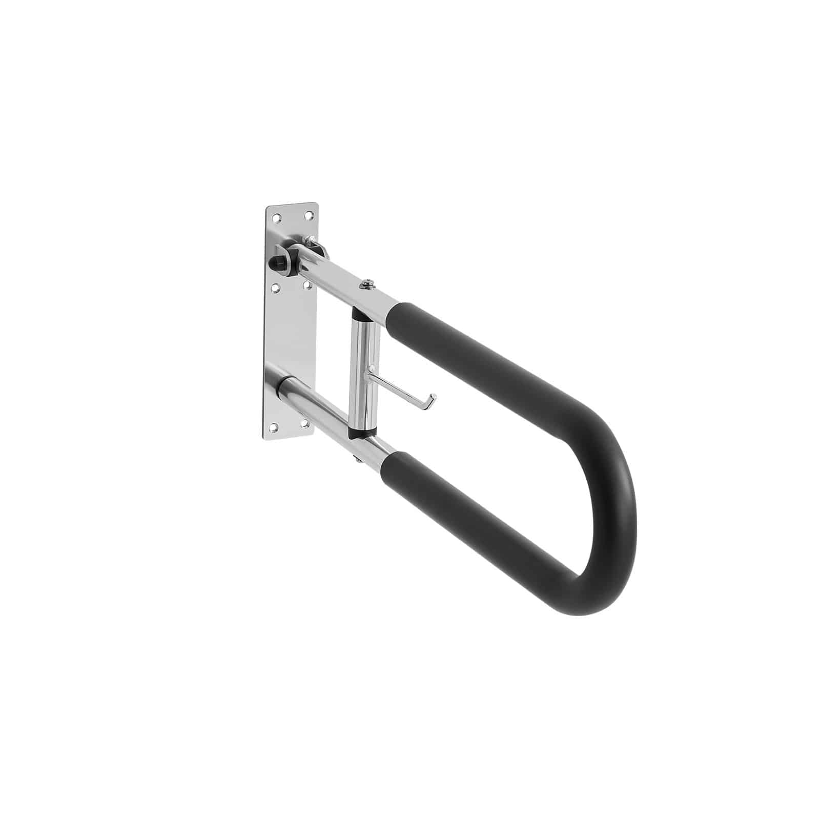 VEVOR Foldable Toilet Safety Rail with Paper Holder, 76 cm U-Shaped Grab Bar for Seniors, 136 kg Load, Anti-Slip Handle — изображение 11