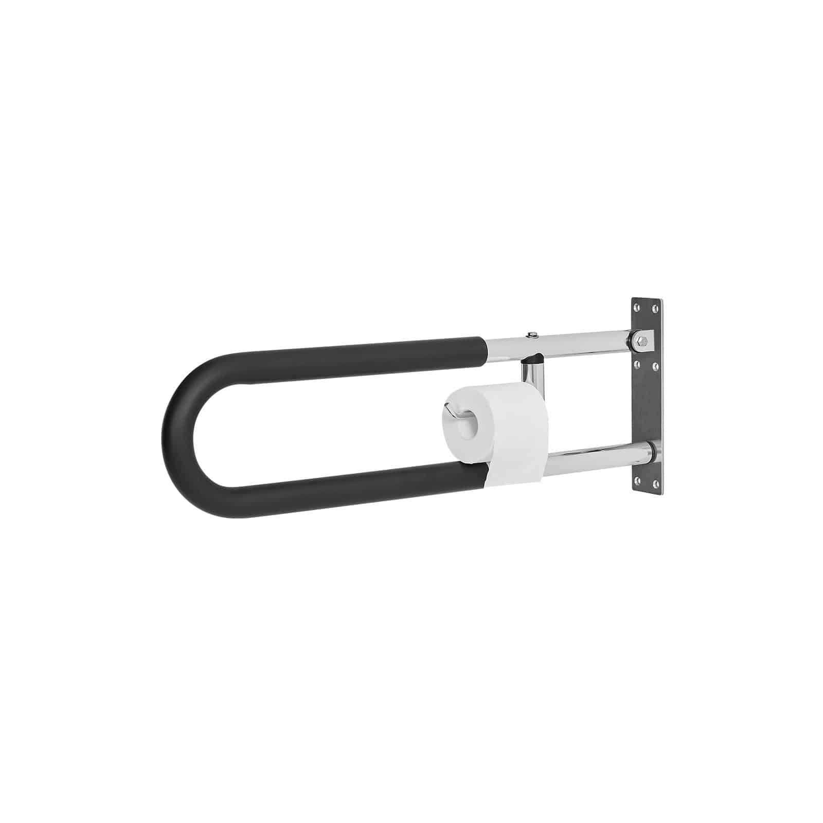 VEVOR Foldable Toilet Safety Rail with Paper Holder, 76 cm U-Shaped Grab Bar for Seniors, 136 kg Load, Anti-Slip Handle — изображение 12