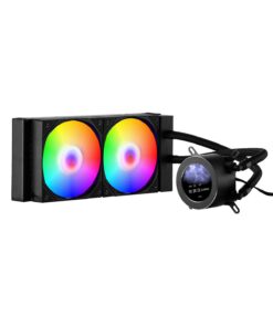 VEVOR AIO CPU Liquid Cooler with 120mm PWM Fan, 2.1'' LCD, ARGB, for Intel 115X/1366/2011/1700/1200 & AMD AM4/AM5