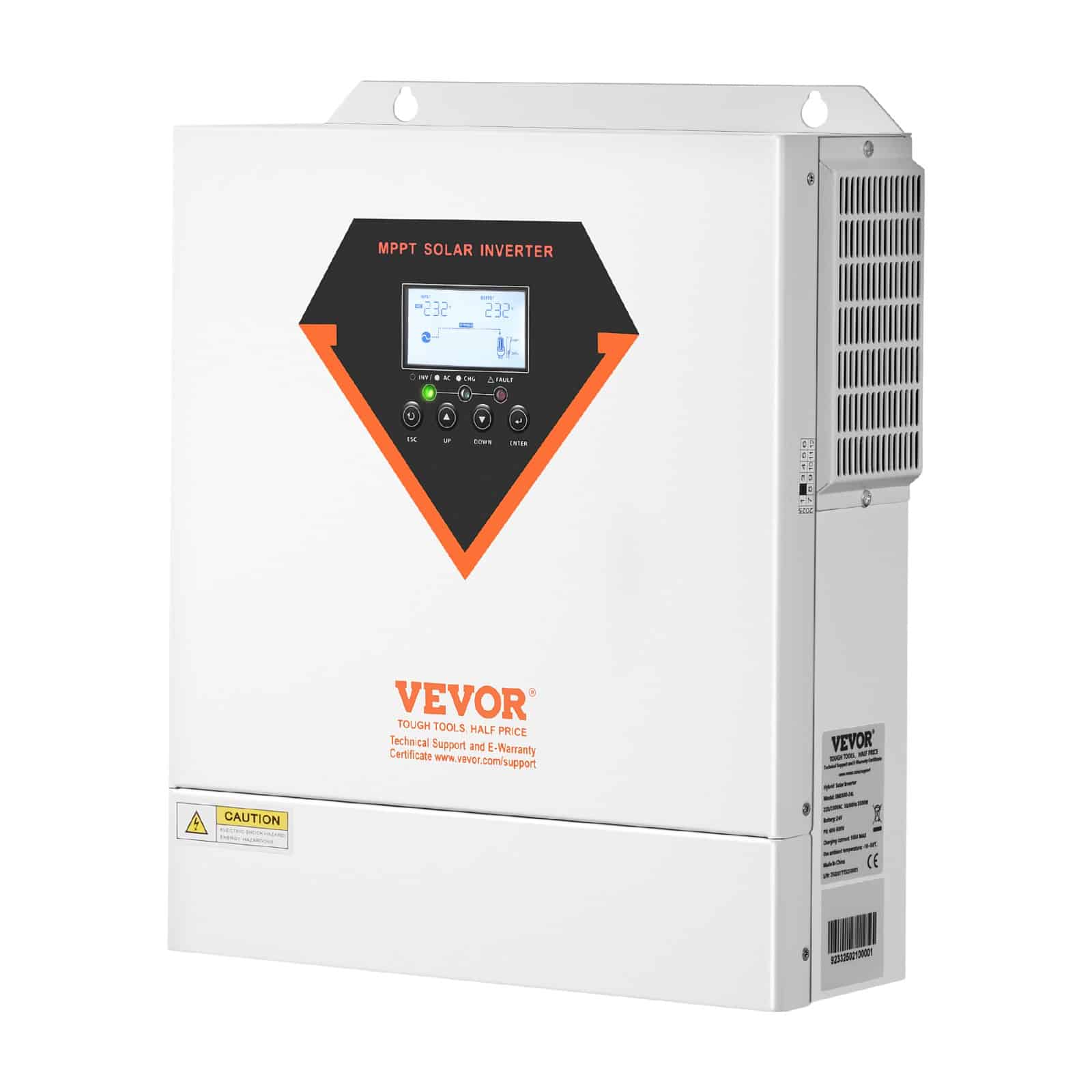 VEVOR 3500W 24V Hybrid Solar Inverter Charger, Pure Sine Wave 220/230V, 100A MPPT, WiFi, for Off-Grid Lithium/Lead-Acid Systems - Image 11