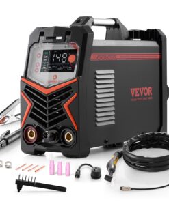 VEVOR 205A 3-in-1 TIG Welder with LED Display – DC TIG, Pulse TIG & MMA, Portable IGBT Inverter Welding Machine, 8.45 kg