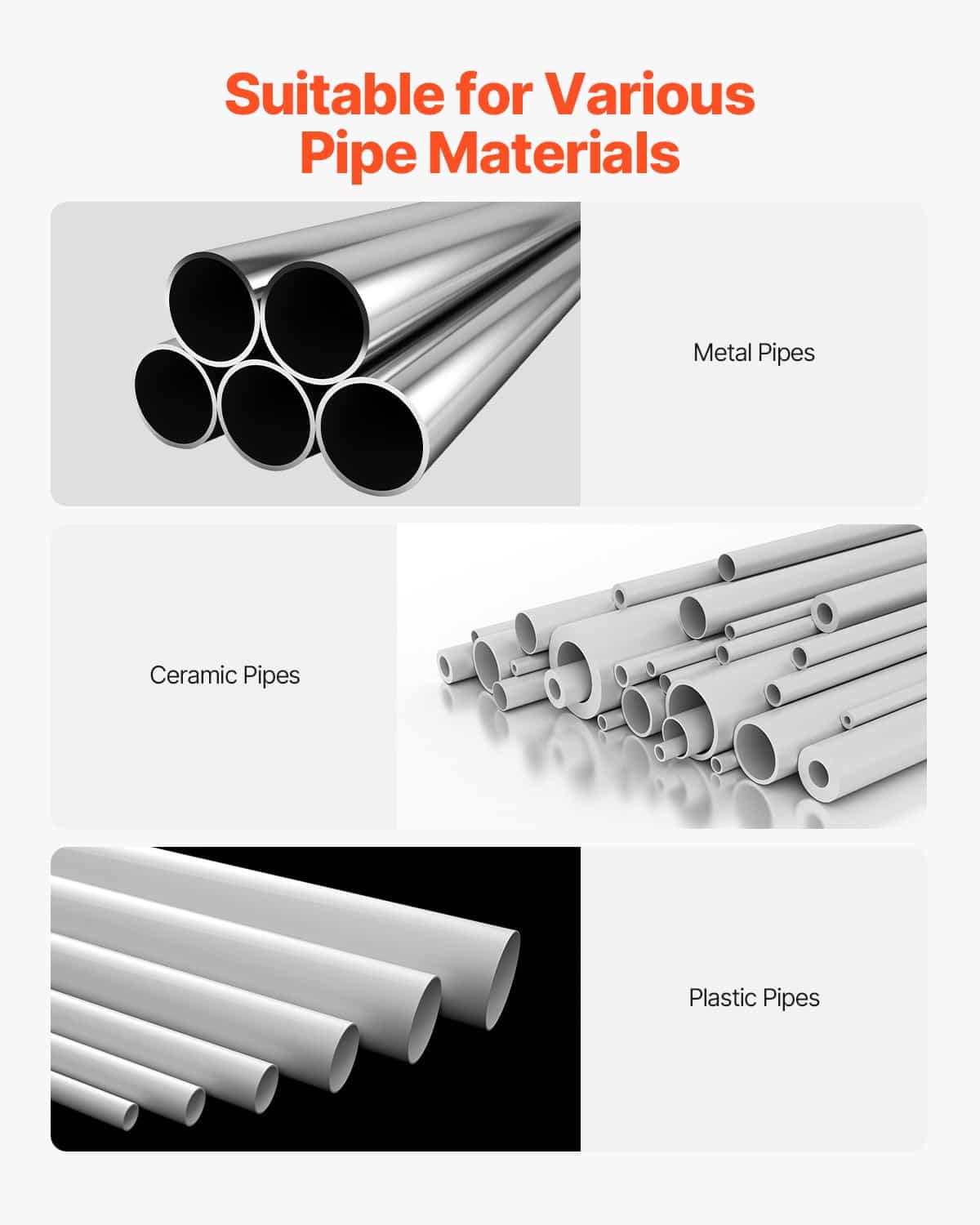 VEVOR Heavy-Duty Pipe Chain Vise, 6–152 mm Capacity, 710 mm Chain, Cast Iron Base, Industrial Pipe Clamp for Plumbing & Repairs — изображение 6