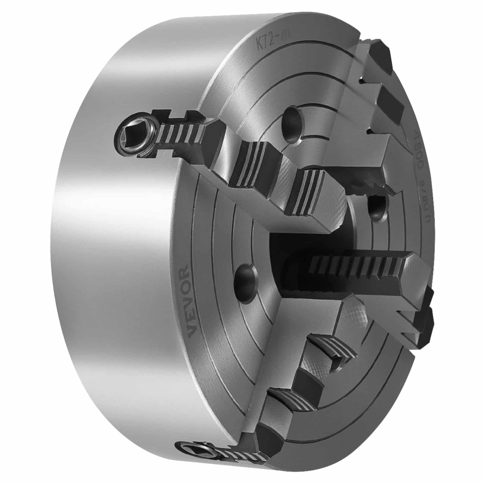 VEVOR 250 mm 4-Jaw Self-Centering Lathe Chuck with T-Key, 15–250 mm Clamping Range, HT300 Cast Iron for Wood & Metal – Paveikslėlis 12