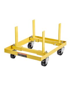 VEVOR Engine Stand 340kg Load, Adjustable Motor Holder with 4 Swivel Casters & 2 Straps, Steel Frame for Most Engines