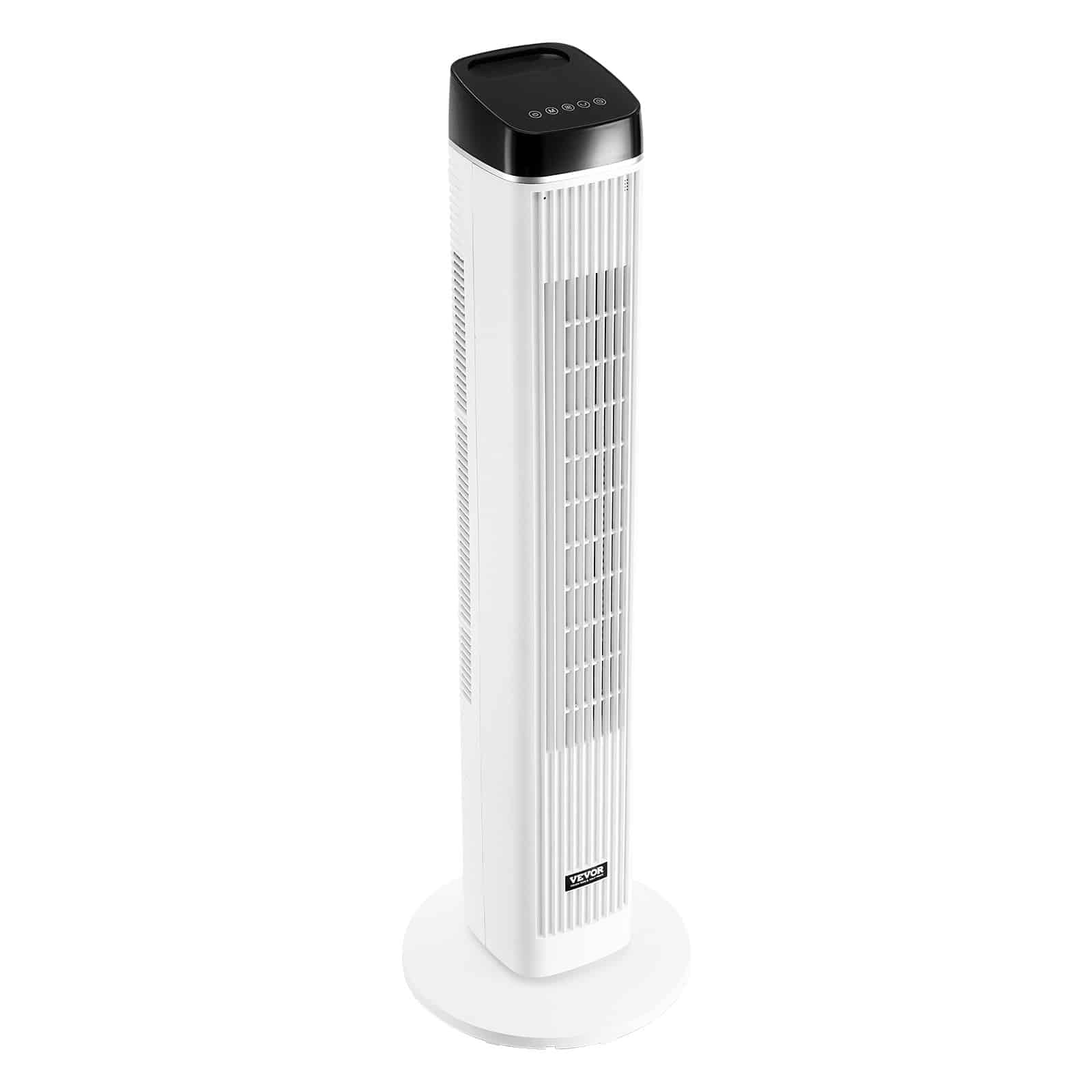 VEVOR Quiet Tower Fan with Remote, Bladeless 6.7 m/s Airflow, 70° Oscillation, 3 Speeds, 4 Modes, 12h Timer for Home & Office - Pilt 10