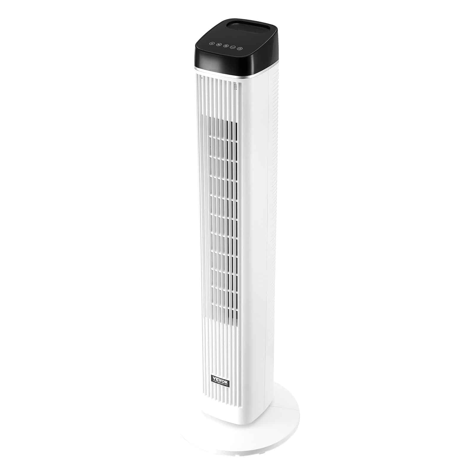 VEVOR Quiet Tower Fan with Remote, Bladeless 6.7 m/s Airflow, 70° Oscillation, 3 Speeds, 4 Modes, 12h Timer for Home & Office - Pilt 11