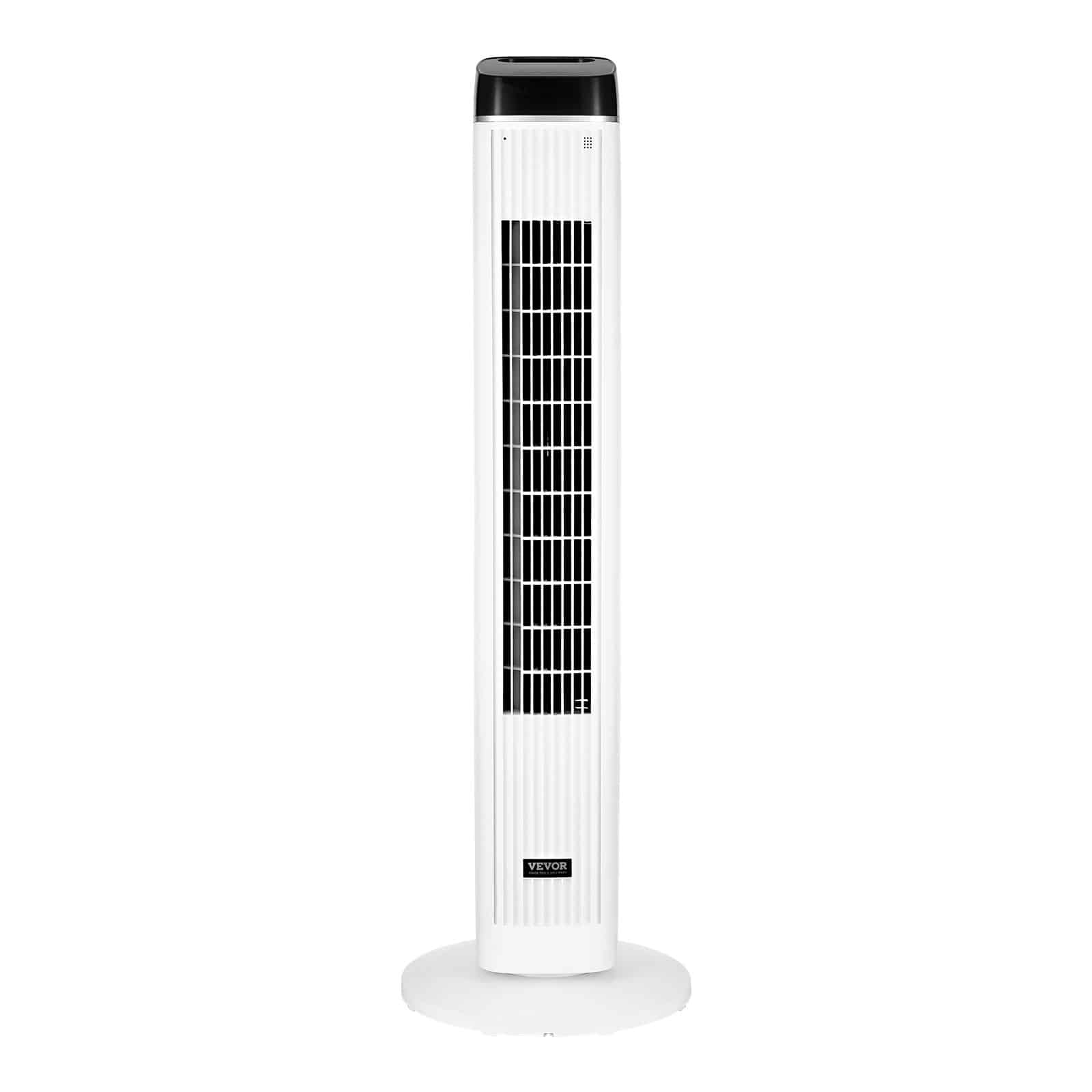 VEVOR Quiet Tower Fan with Remote, Bladeless 6.7 m/s Airflow, 70° Oscillation, 3 Speeds, 4 Modes, 12h Timer for Home & Office - Pilt 12