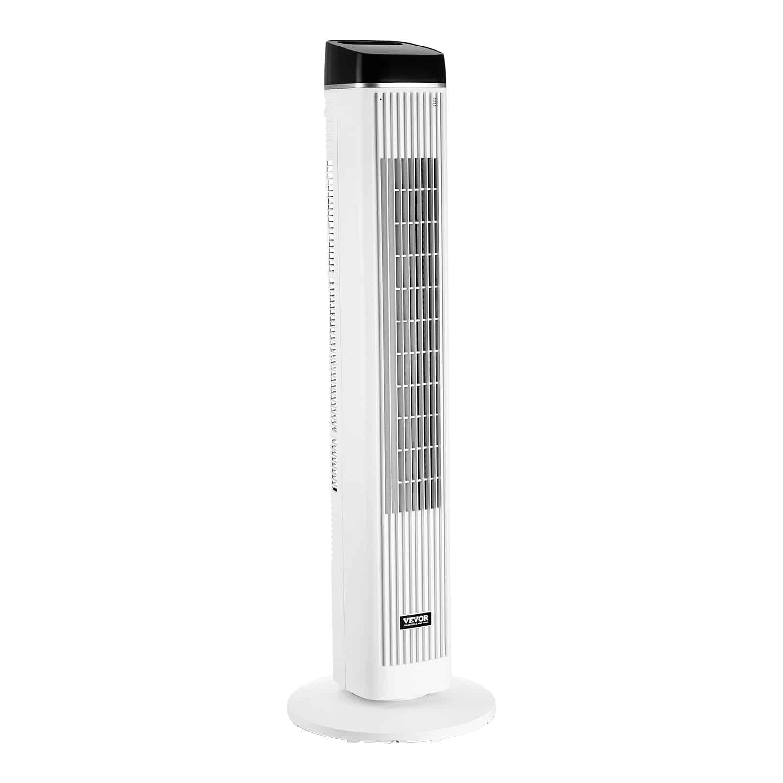 VEVOR Quiet Tower Fan with Remote, Bladeless 6.7 m/s Airflow, 70° Oscillation, 3 Speeds, 4 Modes, 12h Timer for Home & Office - Pilt 9