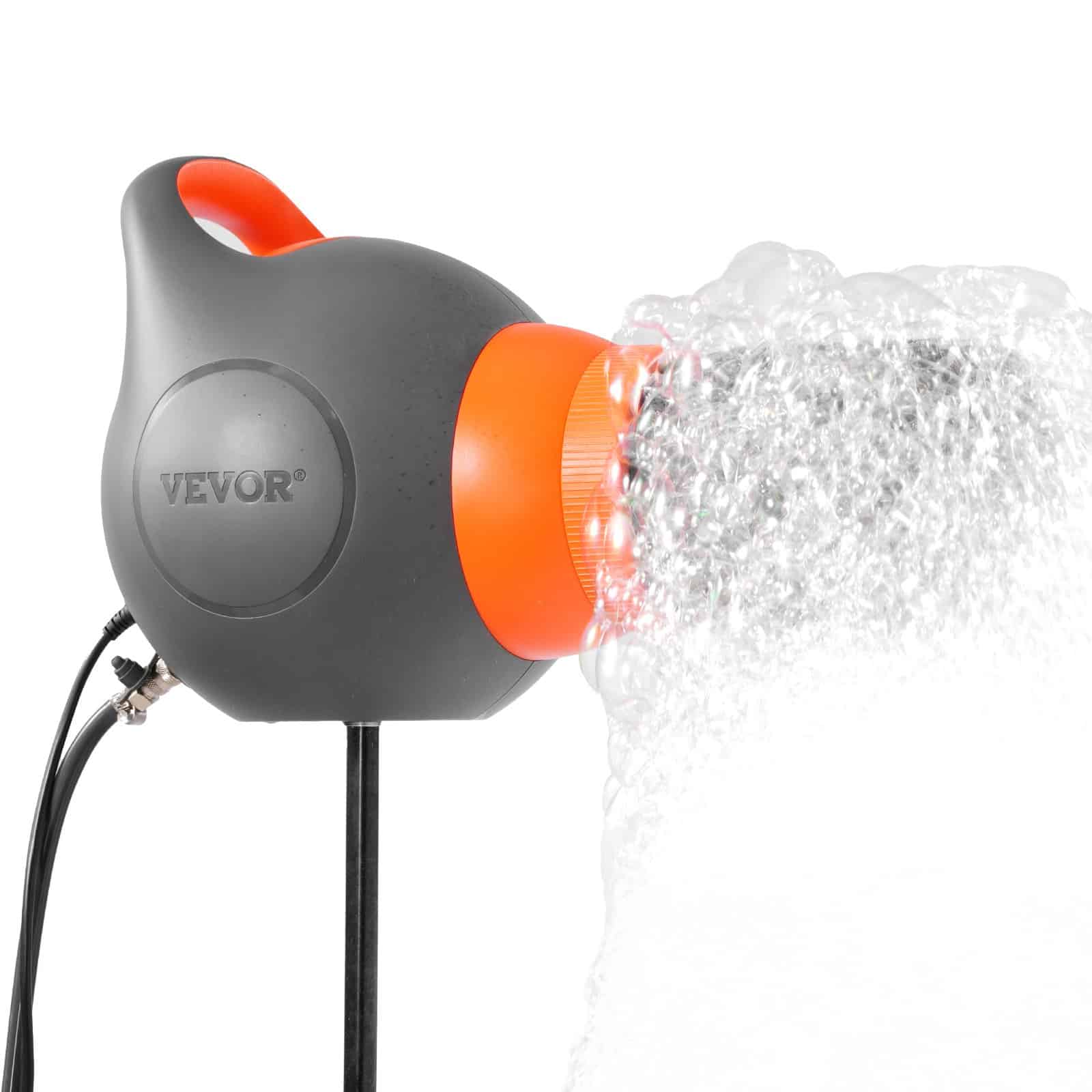 VEVOR 115W Portable Foam Machine with Tripod – High Output, Low Noise Foam Cannon for Outdoor Events, Parties & Pools, Grey/Orange - Зображення 10