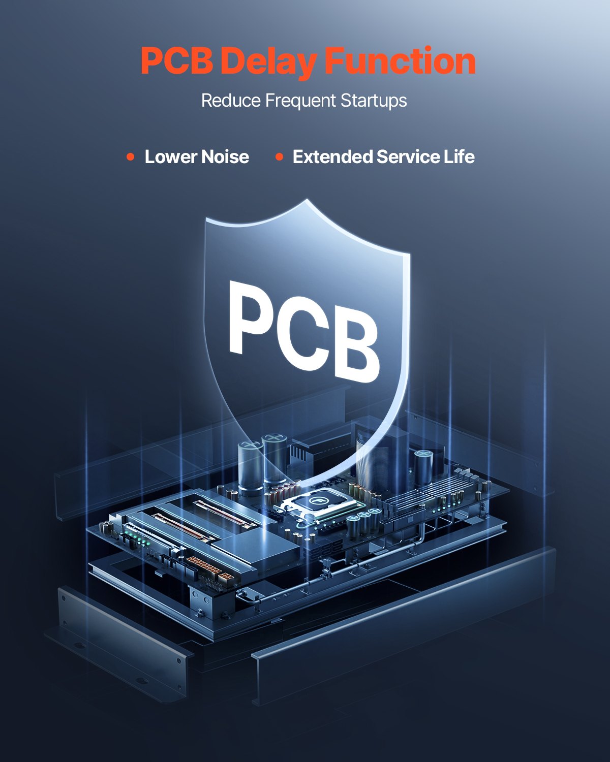 VEVOR 500W Macerator Toilet Pump, 110 L/min Flow, 8 m Head, 4 Inlets, Wastewater Upflush System for Bathroom, Kitchen, Basement — Attēls 2