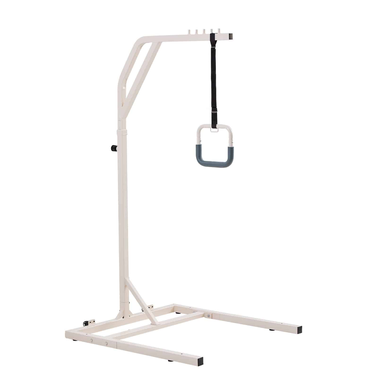 VEVOR Height-Adjustable Bed Trapeze Bar with Wheels, 136kg Capacity – Mobility Aid for Elderly, Disabled, Home & Hospital Use