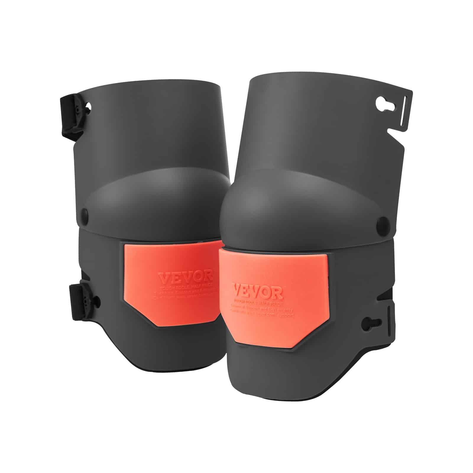 VEVOR Extra Thick Work Knee Pads with Foam Cushion, Adjustable, Anti-Slip, for Construction, Gardening, Flooring - Black/Orange - Image 9