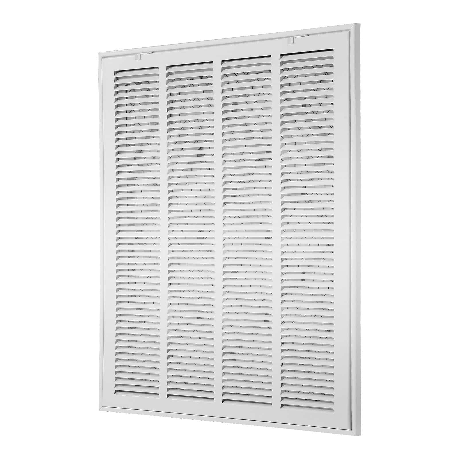VEVOR Return Air Filter Grille 51x64cm with Filter, Powder-Coated Steel Vent Cover for Wall, Detachable Face for 2.5cm Filters — изображение 12