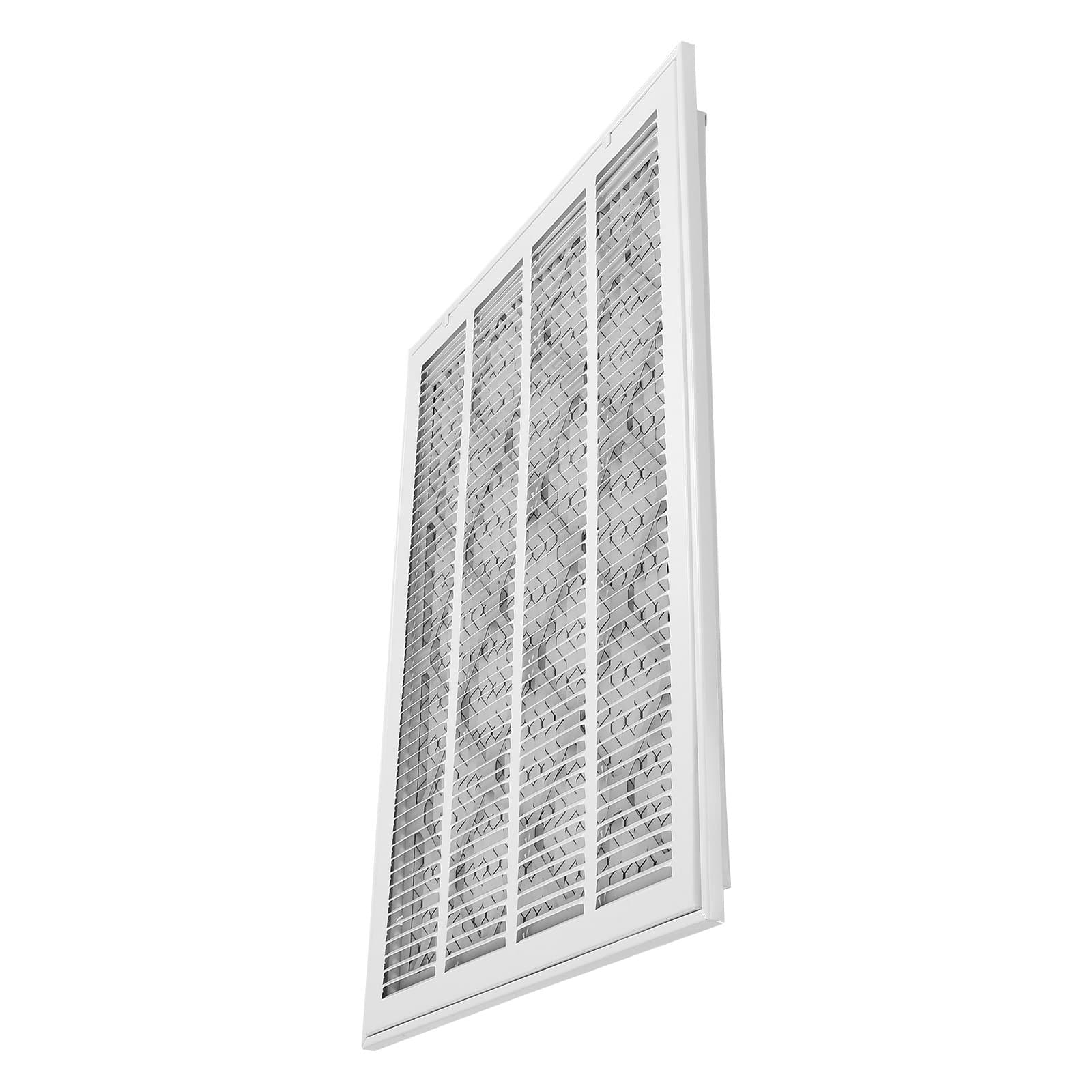 VEVOR Return Air Filter Grille 51x64cm with Filter, Powder-Coated Steel Vent Cover for Wall, Detachable Face for 2.5cm Filters — изображение 9