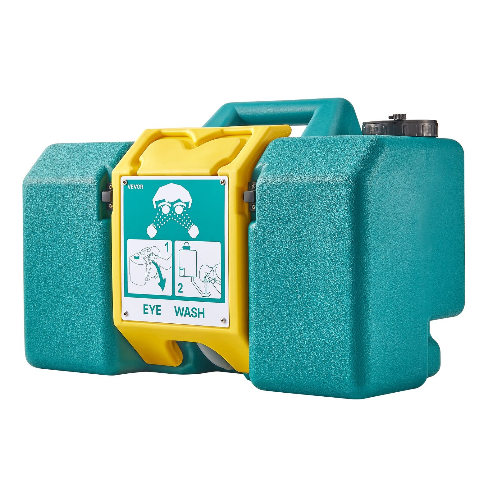 VEVOR 30L Portable Emergency Eye Wash Station, Wall-Mounted or Freestanding, OSHA & ANSI Certified, Green Eyewash Unit with 2 Sprays — attēls 11