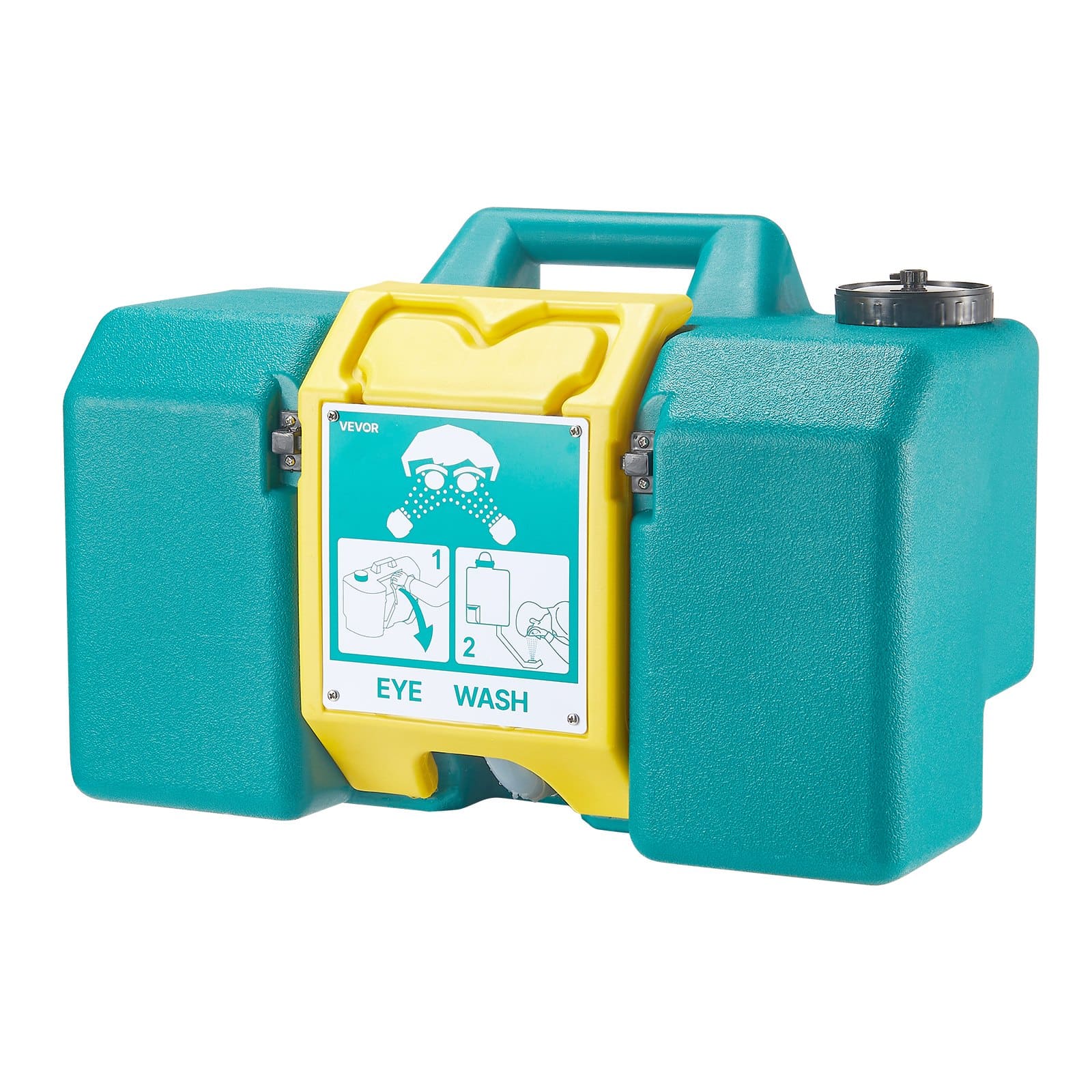 VEVOR 30L Portable Emergency Eye Wash Station, Wall-Mounted or Freestanding, OSHA & ANSI Certified, Green Eyewash Unit with 2 Sprays — attēls 9