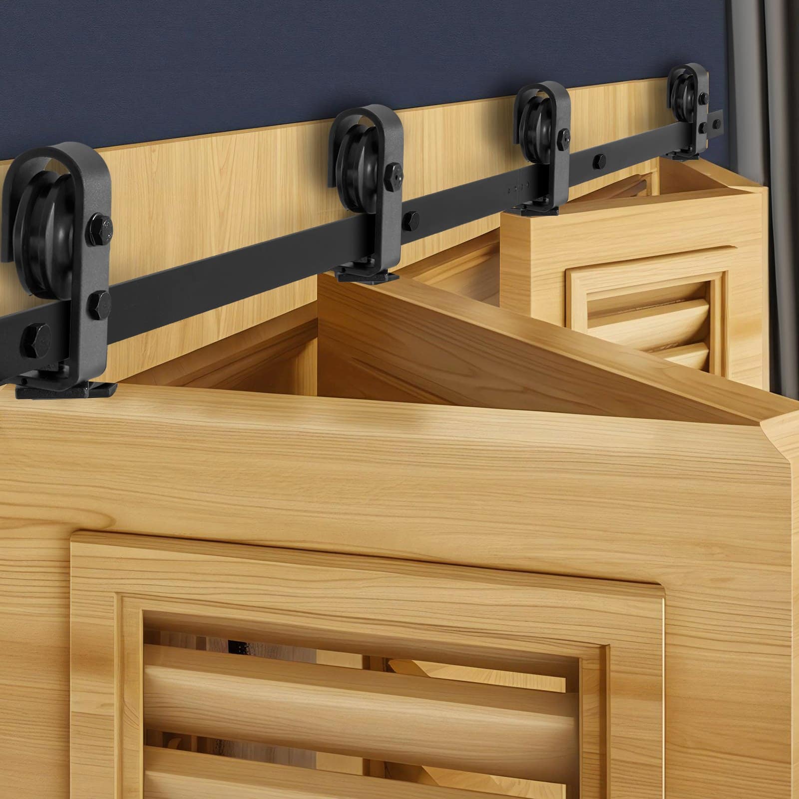 VEVOR kahekordne volditavate lükanduste furnituurikomplekt, 193 cm ülemine siin, 4x 45 cm ustele, lihtne paigaldus