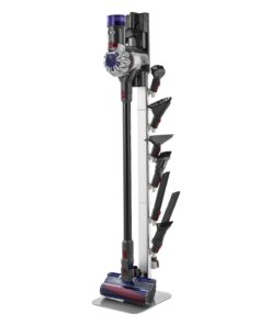 Подставка для пылесоса VEVOR для Dyson G5 V15 V12 V11 V10 V8 V7 V6, прочный стальной держатель с 6 крючками, нескользящее основание, 1260 мм, серый