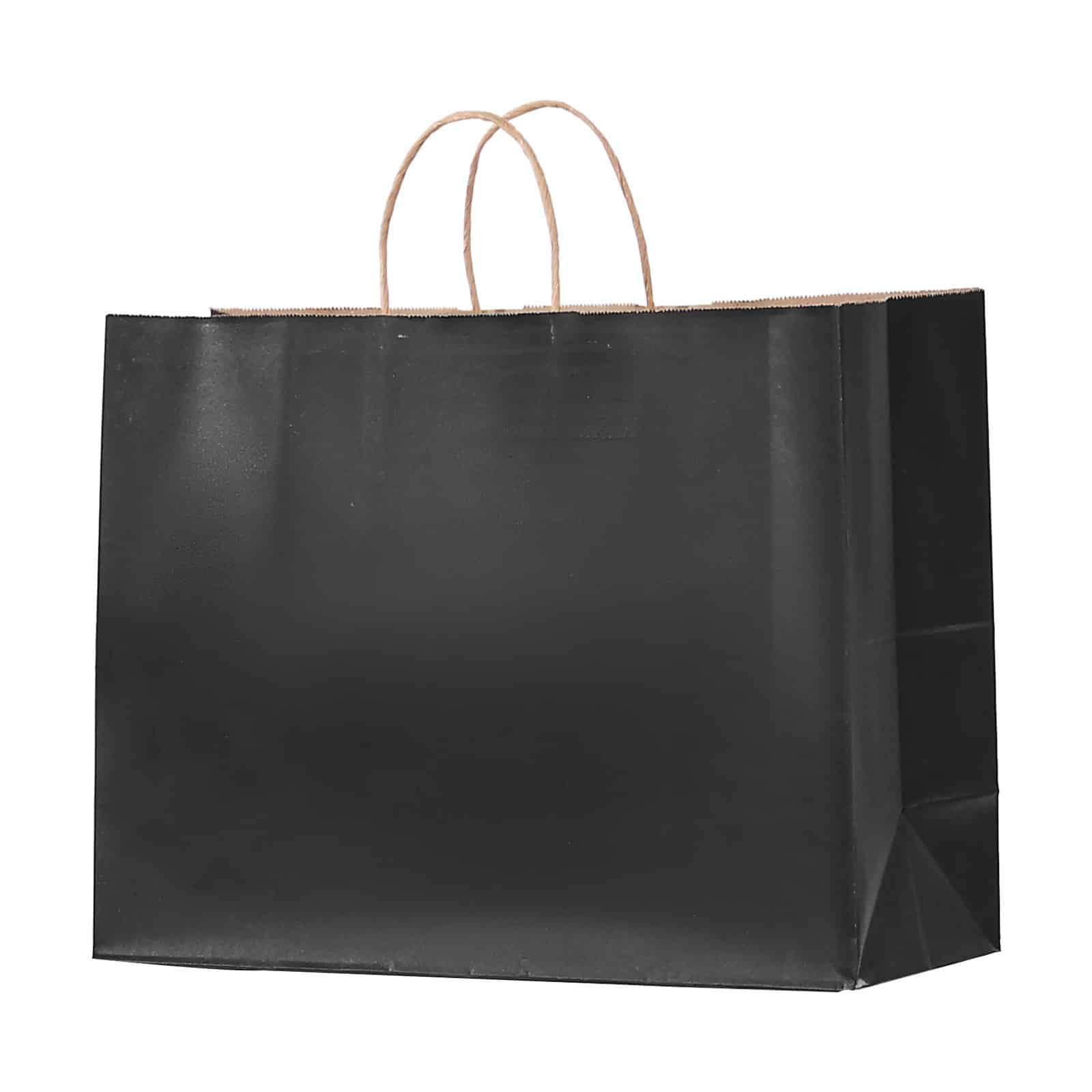 VEVOR 100 Black Kraft Paper Bags with Handles, 40x15x30cm, Reusable Recycled Gift & Shopping Bags, Heavy Duty, Customizable - Зображення 11