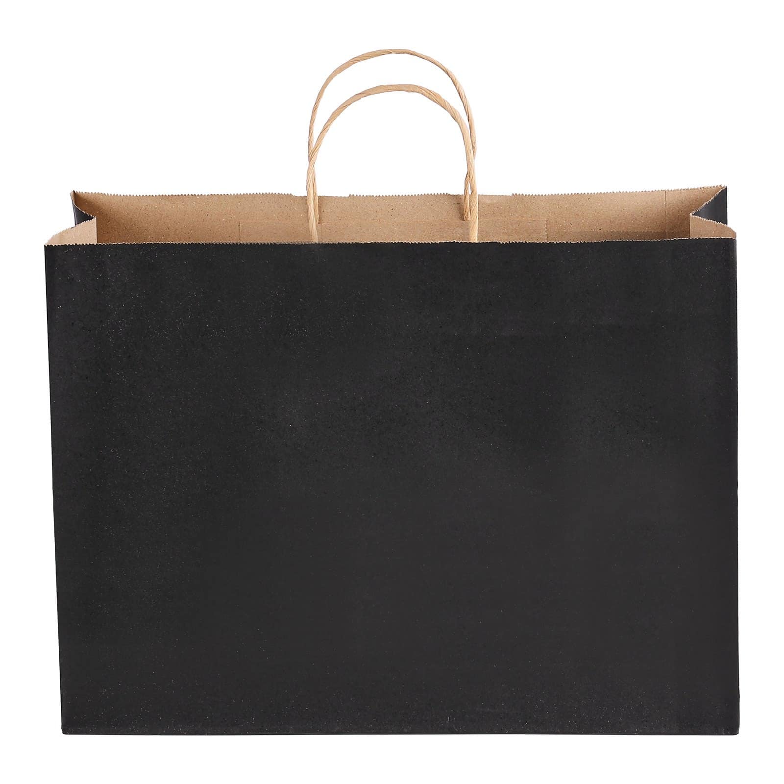 VEVOR 100 Black Kraft Paper Bags with Handles, 40x15x30cm, Reusable Recycled Gift & Shopping Bags, Heavy Duty, Customizable - Зображення 12