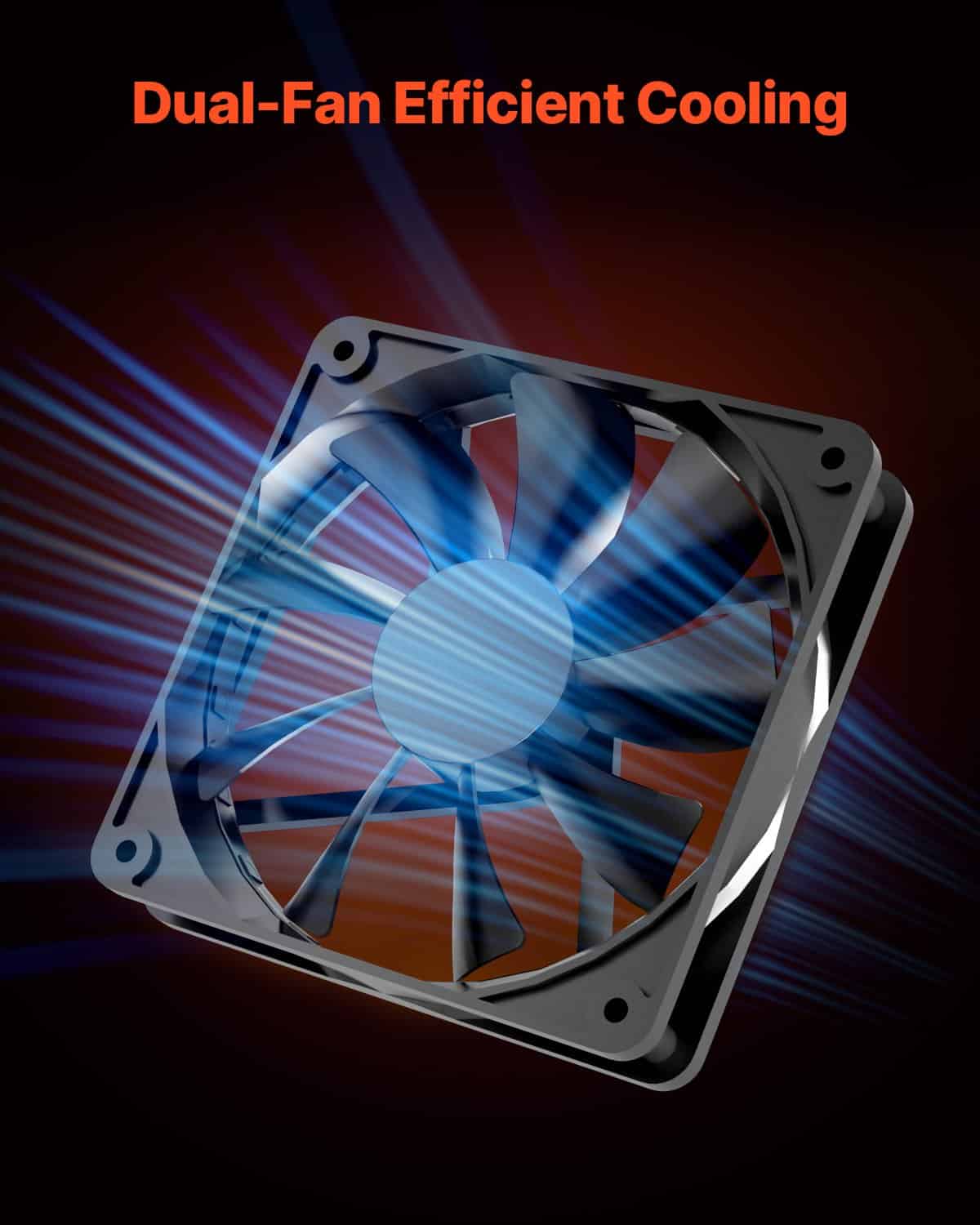 VEVOR Mid-Tower Gaming PC Case with Dual Glass Panels, 2x120mm Fans, Dust Filters, ATX/M-ATX/ITX Support, GPU up to 360mm — изображение 6