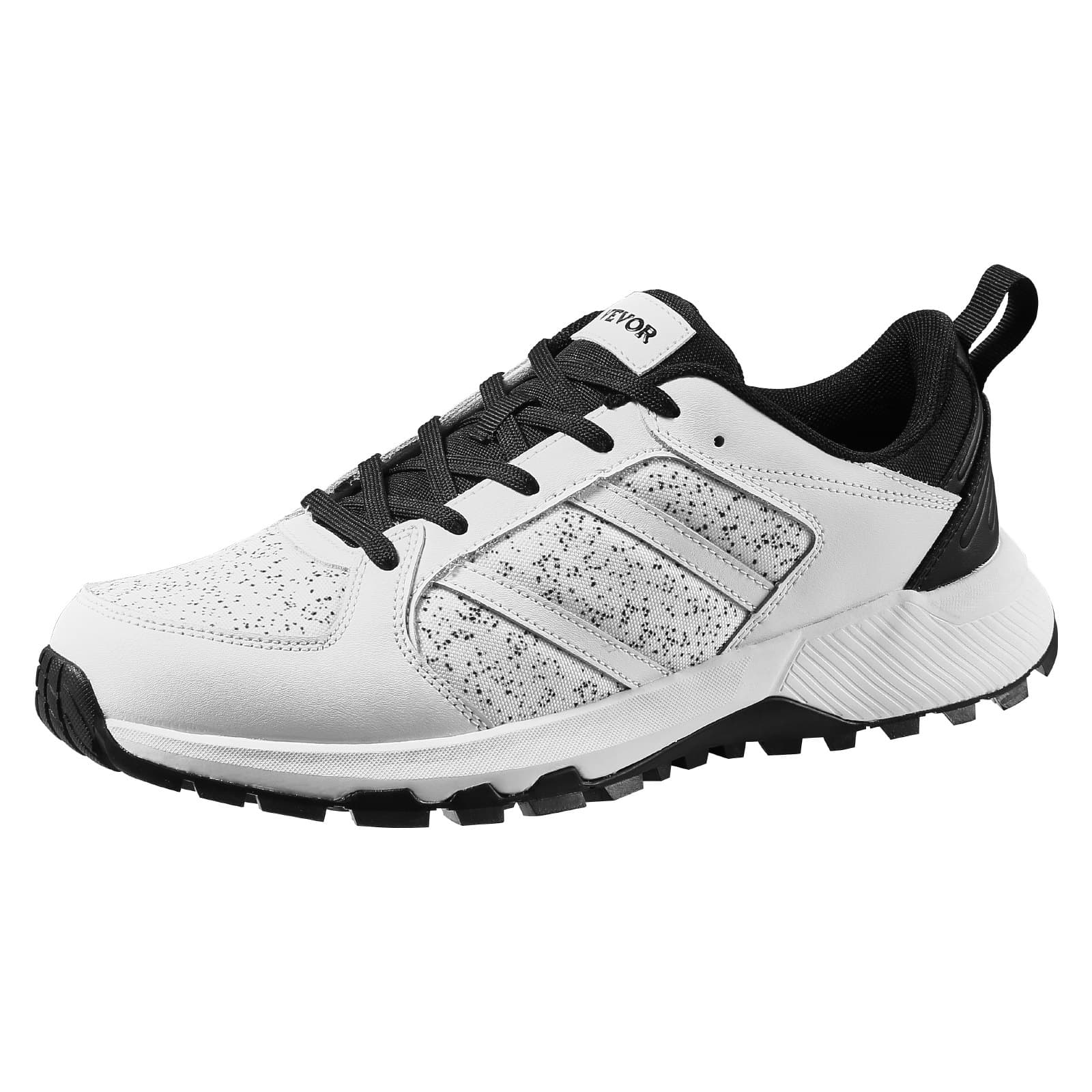 VEVOR Wide Cross Training Shoes UK 11, Arch Support, Breathable, Lightweight Sneakers for Gym, Running, Walking - White — attēls 9