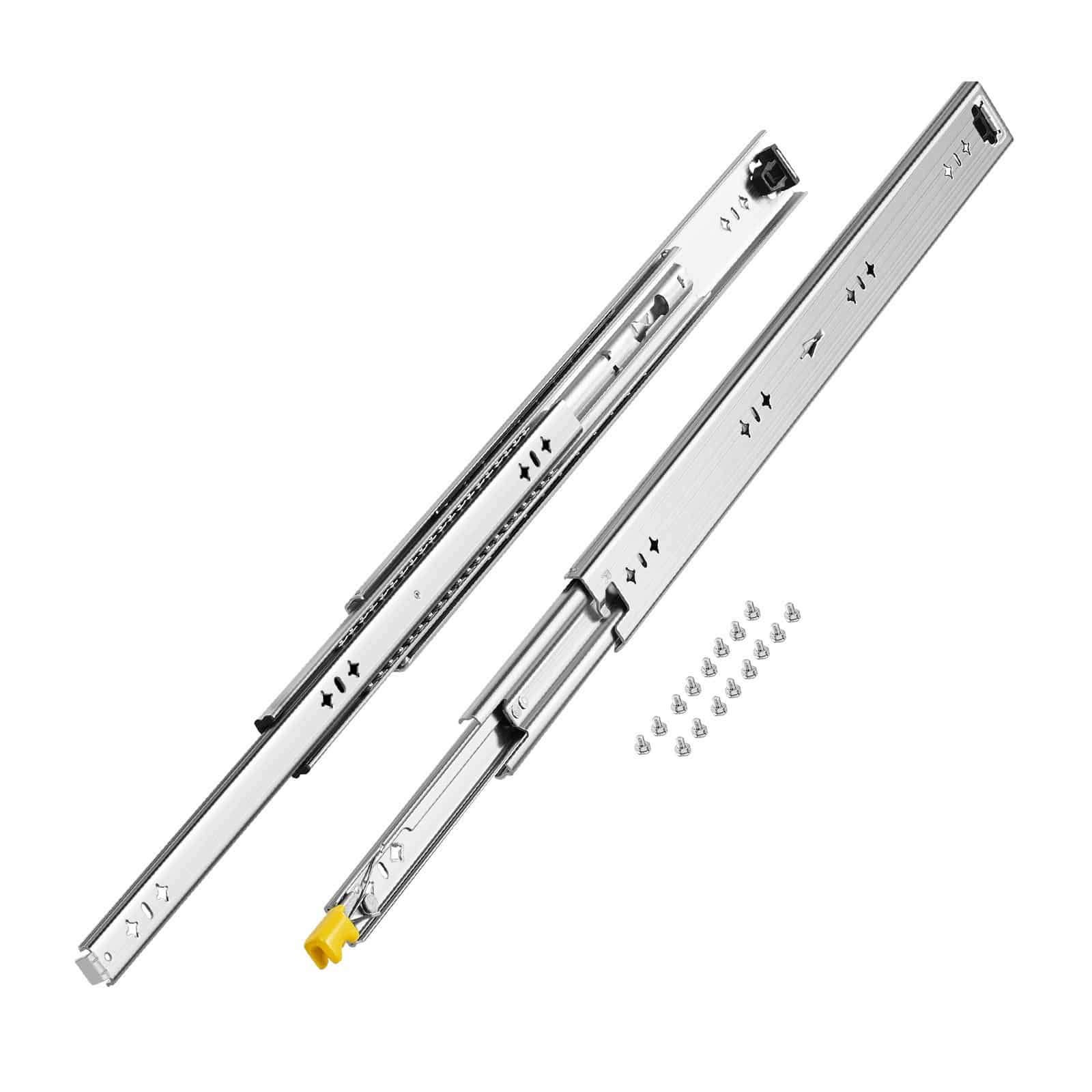 VEVOR Heavy-Duty Locking Drawer Slides, 1 Pair, Full Extension, 250 lbs Load, Ball Bearing, Steel, 630 mm, Side Mount – Paveikslėlis 9