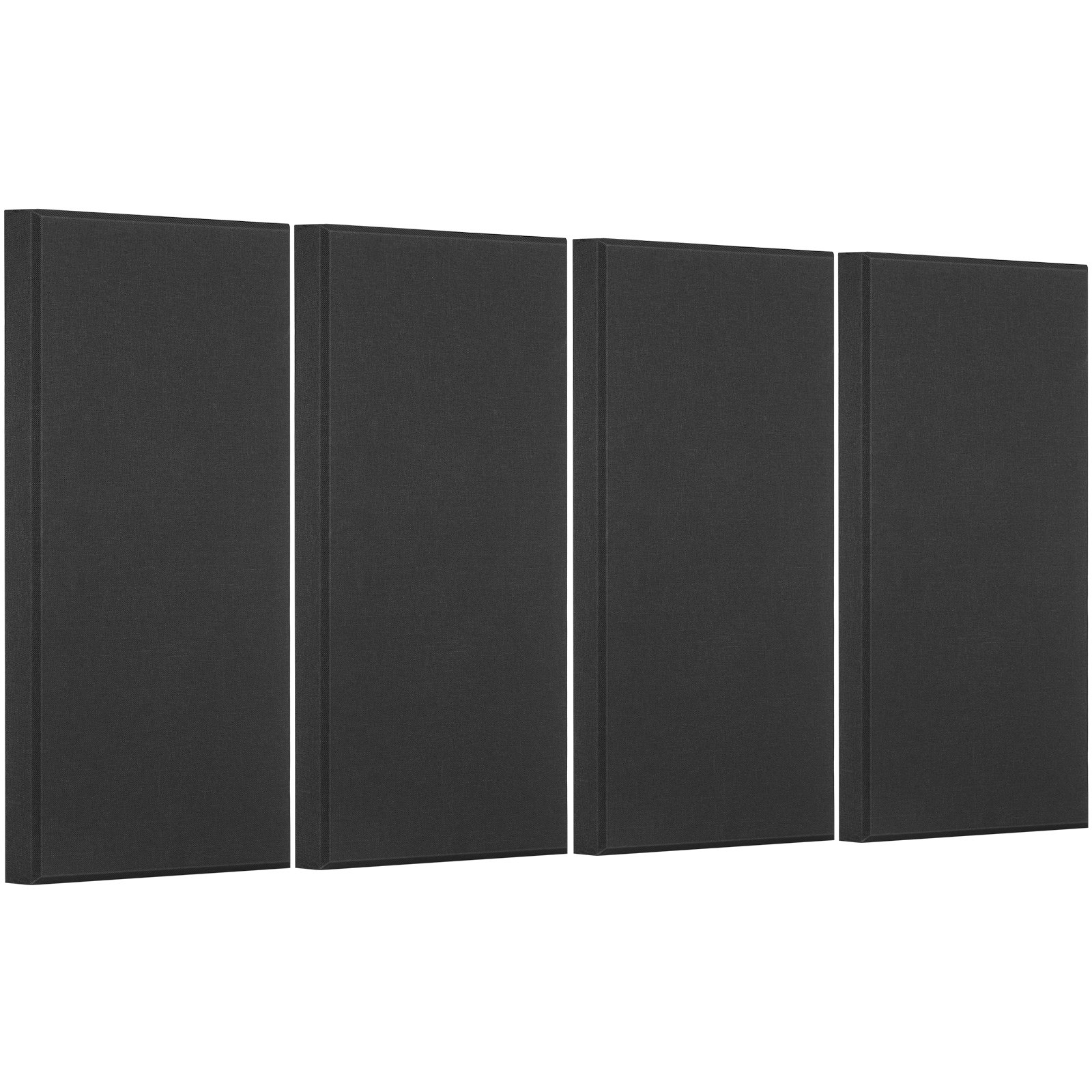 VEVOR 4 PCS 60x30x5 cm Self-Adhesive Fiberglass Acoustic Panels, High NRC Soundproofing for Studio, Office, Home, Black - Pilt 9