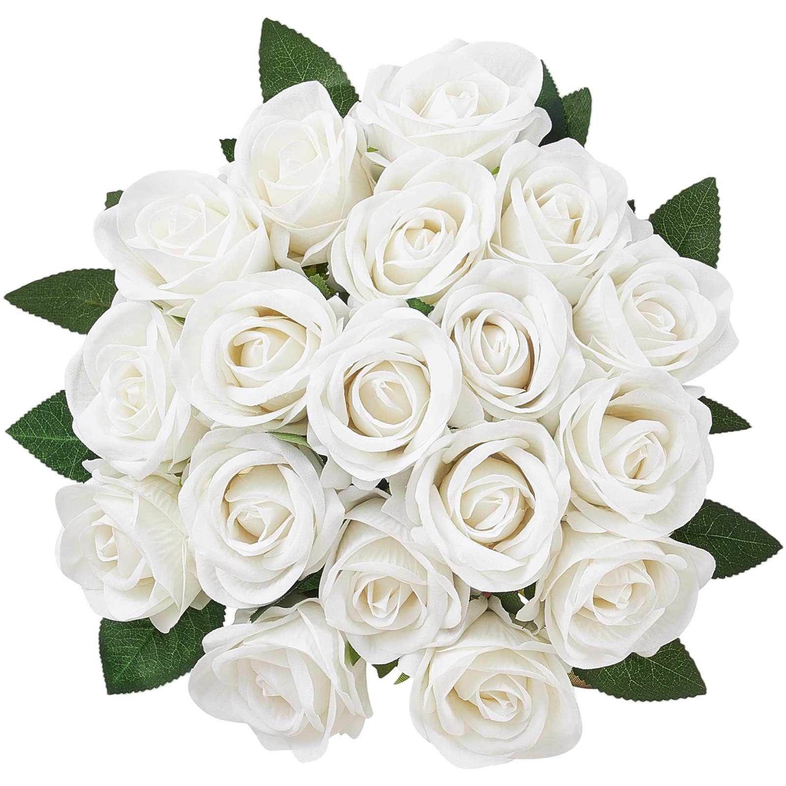 VEVOR 120 White Artificial Foam Roses with Stems – Realistic 7 cm Flowers for Wedding Bouquets, Home & Party Decor - Pilt 10