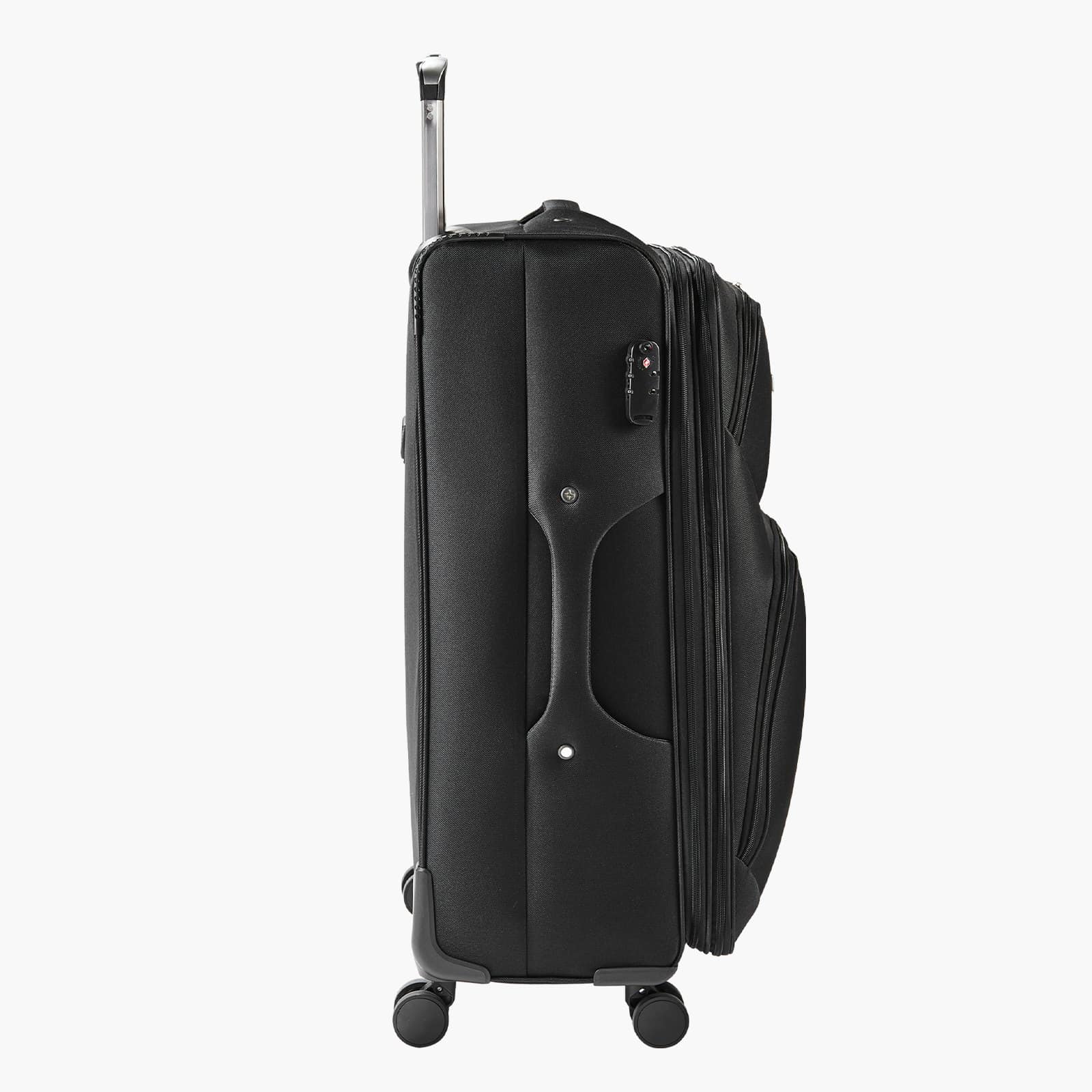 VEVOR 71 cm Expandable Softside Checked Luggage with Spinner Wheels, TSA Lock, Lightweight Suitcase, Black - Зображення 10