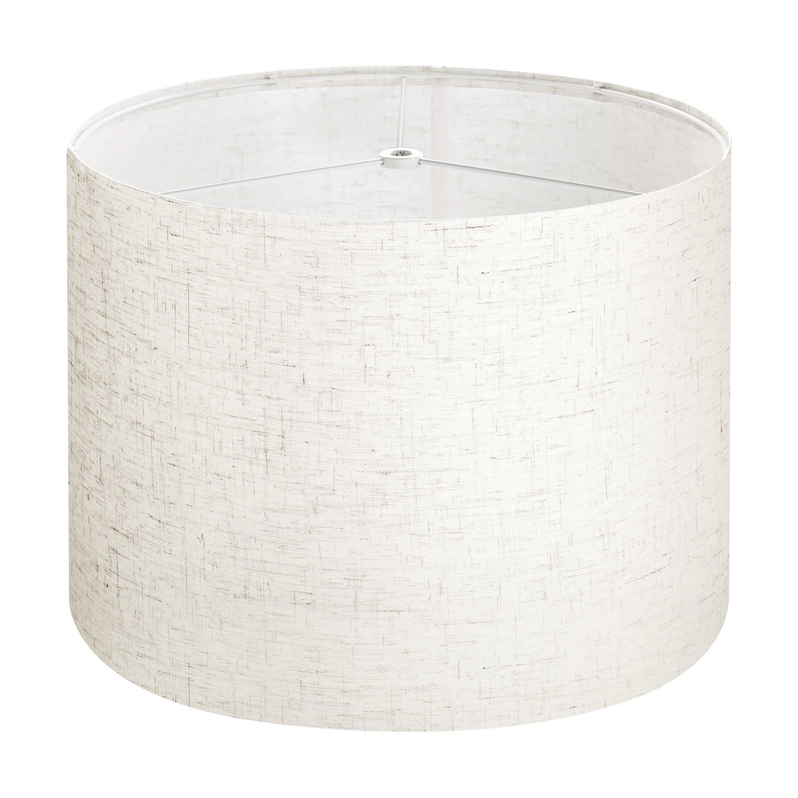 VEVOR Medium Drum Lamp Shade 33x33x25 cm, Linen Light Diffuser for Table, Floor & Pendant Lamps, Easy 3-Min Install